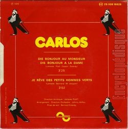 [Pochette de Dis bonjour au monsieur, dis bonjour  la dame (CARLOS) - verso]