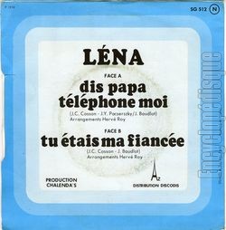 [Pochette de Dis papa, tlphone moi (LNA) - verso]