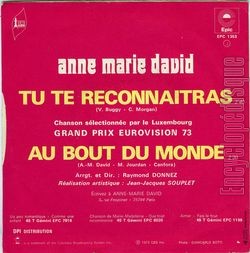 [Pochette de Tu te reconnaitras (Anne-Marie DAVID) - verso]