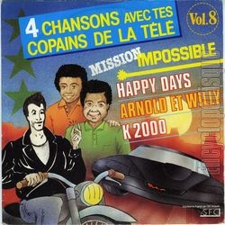 [Pochette de 4 chansons avec tes copains de la tl vol. 8 (4 CHANSONS avec tes COPAINS de la TL)]