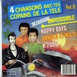 [Pochette de 4 chansons avec tes copains de la tl vol. 8 (4 CHANSONS avec tes COPAINS de la TL) - verso]