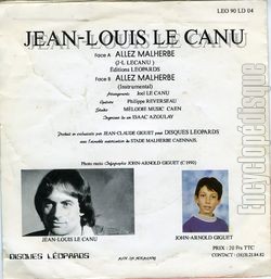 [Pochette de Allez Malherbe ! (Jean-Louis LE CANU) - verso]