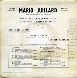 [Pochette de Tempte sur la fort (Mario JUILLARD) - verso]