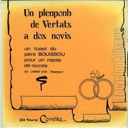 [Pochette de Un plenponh de Vertats a dos novis (Un toast du pre Bouissou) (Pre BOUISSOU)]