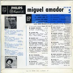 [Pochette de Bambino (Miguel AMADOR) - verso]