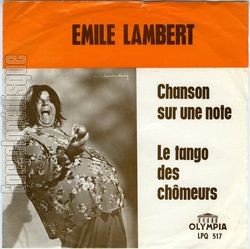 [Pochette de Chanson sur une note (mile LAMBERT)]