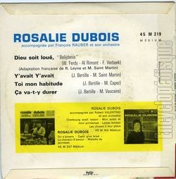 [Pochette de Dieu soit lou (Rosalie DUBOIS) - verso]