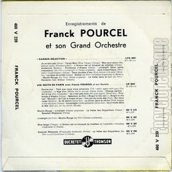 [Pochette de Tango bleu (Franck POURCEL) - verso]