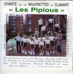 [Pochette de Chanson de Pipiou (Les PIPIOUS (Les majorettes de Clamart)) - verso]