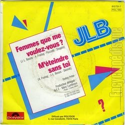 [Pochette de Femmes que me voulez-vous (JLB) - verso]