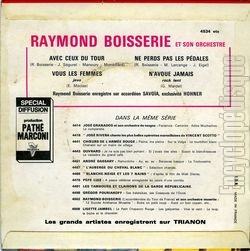 [Pochette de Avec ceux du Tour (Raymond BOISSERIE) - verso]