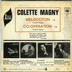 [Pochette de Mlocoton (Colette MAGNY) - verso]