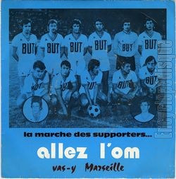 [Pochette de Allez l’OM (La marche des supporters…) (Robert GIRAUD et Aldo LANDINI)]