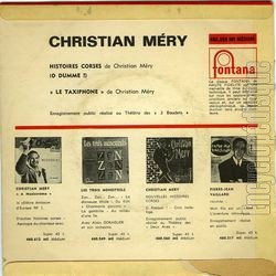 [Pochette de Histoires corses (Christian MRY) - verso]