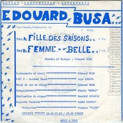 [Pochette de Fille des saisons (douard BUSA) - verso]