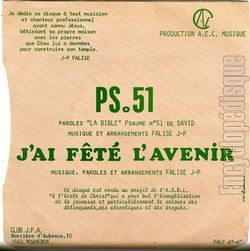 [Pochette de PS. 51 (J.P.A.) - verso]