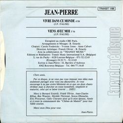 [Pochette de Vivre dans ce monde (JEAN-PIERRE (3)) - verso]