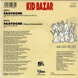 [Pochette de Fastoche (KID BAZAR) - verso]