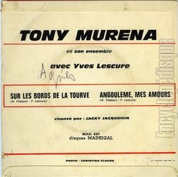 [Pochette de Sur les bords de la Tourve (Tony MURNA) - verso]