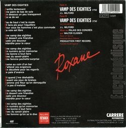 [Pochette de Vamp des eighties (ROXANE) - verso]