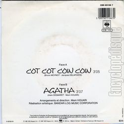 [Pochette de Cot cot coin coin (Annie CORDY) - verso]