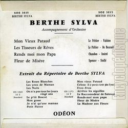 [Pochette de Mon vieux pataud (Berthe SYLVA) - verso]