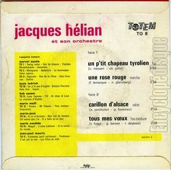 [Pochette de Un p’tit chapeau tyrolien (Jacques HLIAN) - verso]