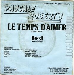 [Pochette de Le temps d’aimer (Pascale ROBERT’S) - verso]