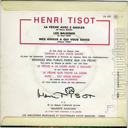 [Pochette de Mes adieux  qui vous savez (Henri TISOT) - verso]