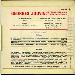 [Pochette de Sous quelle toile suis-je n ? (Georges JOUVIN) - verso]