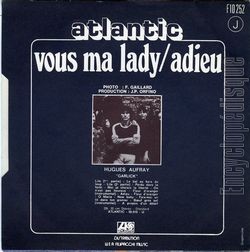 [Pochette de Vous ma lady (Hugues AUFRAY) - verso]