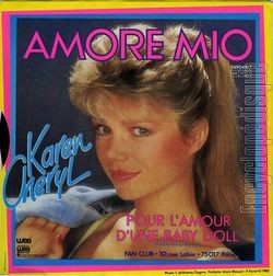 [Pochette de Amore mio (Karen CHERYL) - verso]