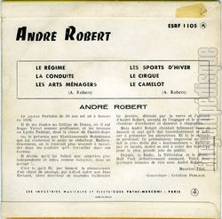 [Pochette de  la bonne vtre ! (Andr ROBERT) - verso]