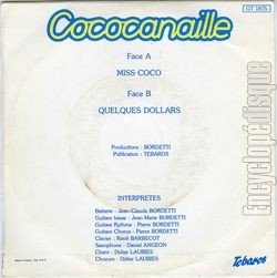 [Pochette de Miss Coco (COCOCANAILLE) - verso]