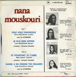 [Pochette de Vole vole farandole (Nana MOUSKOURI) - verso]