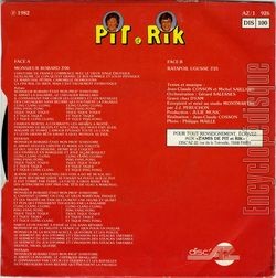 [Pochette de Monsieur Bobard (PIT ET RIK) - verso]