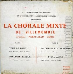 [Pochette de Tout le long (CHORALE MIXTE DE VILLEMOMBLE) - verso]