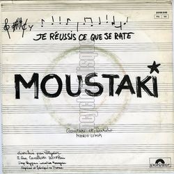 [Pochette de Et pourtant dans le monde (Georges MOUSTAKI) - verso]