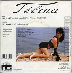 [Pochette de Les mots tabous (FELINA) - verso]