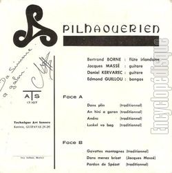 [Pochette de Dans plin (PILHAOUERIEN) - verso]