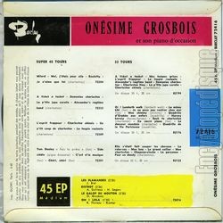 [Pochette de Les flamandes (Onsime GROSBOIS (Franois VERMEILLE)) - verso]