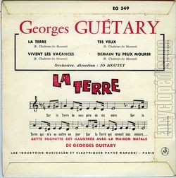 [Pochette de La terre (Georges GUTARY) - verso]