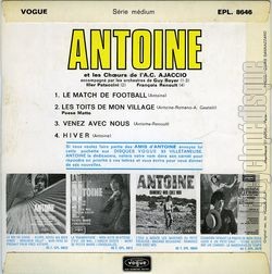 [Pochette de Le match de football (ANTOINE) - verso]