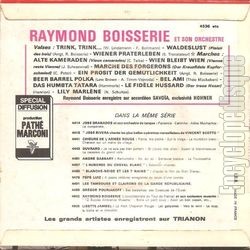 [Pochette de 12 succs allemands franais traditionnels (Raymond BOISSERIE) - verso]