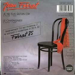 [Pochette de Je ne suis qu’un cri (Jean FERRAT) - verso]