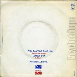 [Pochette de You can’t do that (Peter TIBERI) - verso]