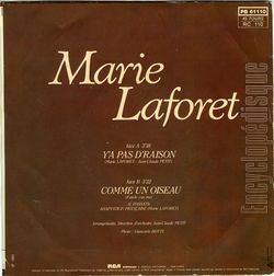 [Pochette de Y’a pas d’raison (Marie LAFORT) - verso]