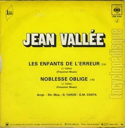 [Pochette de Les enfants de l’erreur (Jean VALLE) - verso]