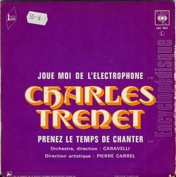 [Pochette de Joue-moi de l’lectrophone (Charles TRENET) - verso]