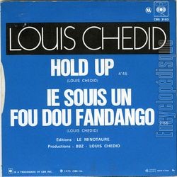 [Pochette de Hold-up (Louis CHEDID) - verso]